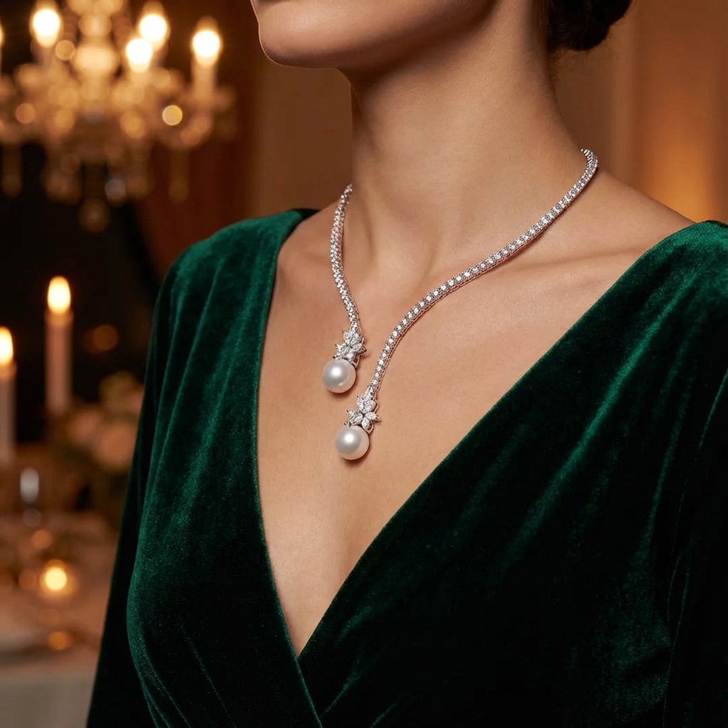 Sorin - Collar con colgante de doble gota